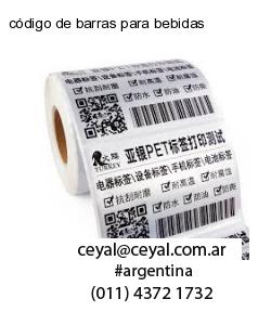 código de barras para bebidas