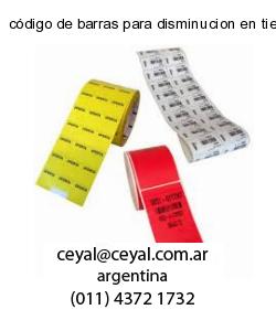 código de barras para disminucion en tiempos de ma
