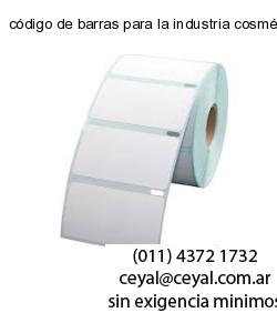 código de barras para la industria cosmética