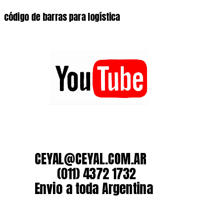 código de barras para logística 