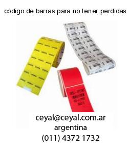código de barras para no tener perdidas en utilida