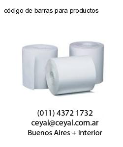 código de barras para productos
