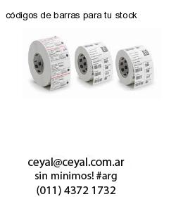 códigos de barras para tu stock