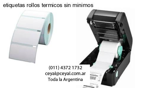 etiquetas rollos termicos sin minimos