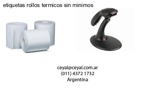 etiquetas rollos termicos sin minimos