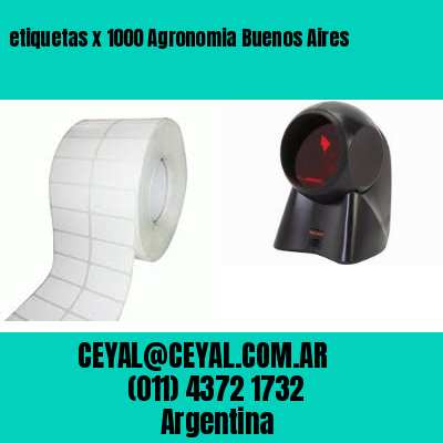 etiquetas x 1000 Agronomia Buenos Aires