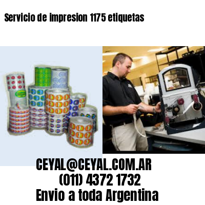 Servicio de impresion 1175 etiquetas