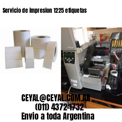 Servicio de impresion 1225 etiquetas