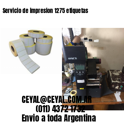 Servicio de impresion 1275 etiquetas