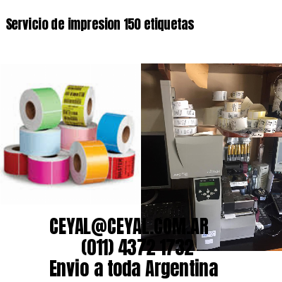Servicio de impresion 150 etiquetas