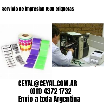 Servicio de impresion 1500 etiquetas