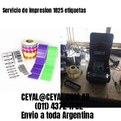 Servicio de impresion 1825 etiquetas