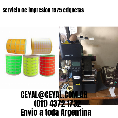 Servicio de impresion 1975 etiquetas