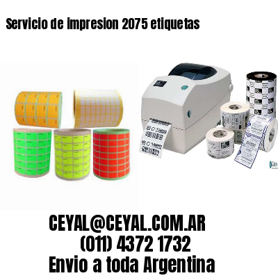 Servicio de impresion 2075 etiquetas