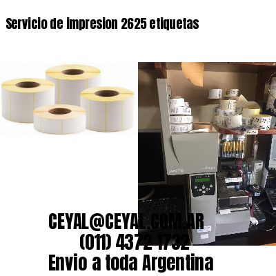 Servicio de impresion 2625 etiquetas