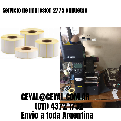 Servicio de impresion 2775 etiquetas
