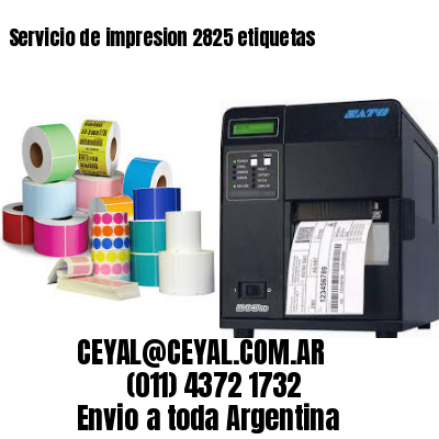 Servicio de impresion 2825 etiquetas
