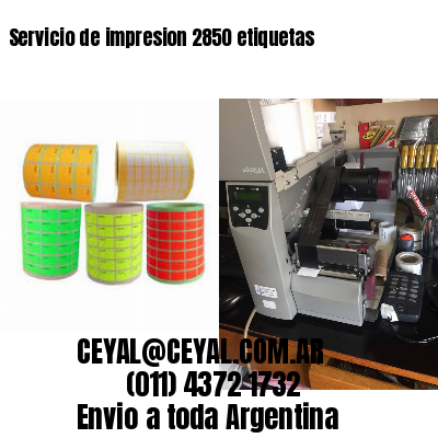 Servicio de impresion 2850 etiquetas