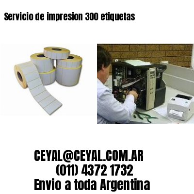 Servicio de impresion 300 etiquetas