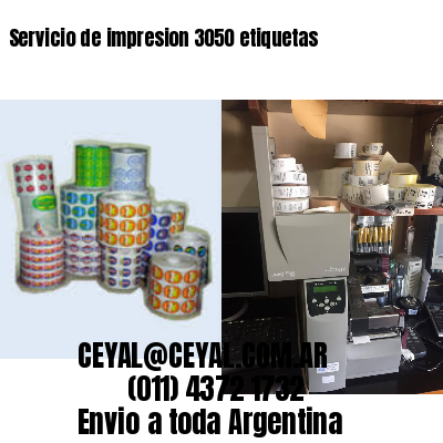Servicio de impresion 3050 etiquetas