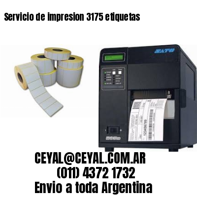 Servicio de impresion 3175 etiquetas