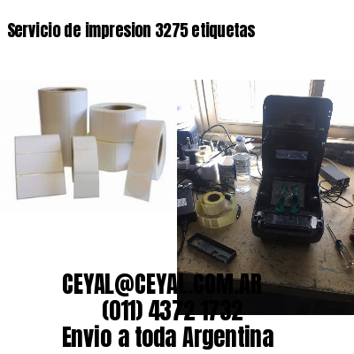Servicio de impresion 3275 etiquetas
