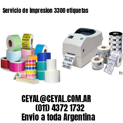 Servicio de impresion 3300 etiquetas