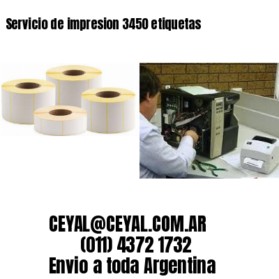 Servicio de impresion 3450 etiquetas