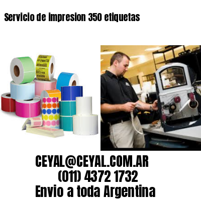 Servicio de impresion 350 etiquetas