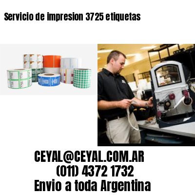 Servicio de impresion 3725 etiquetas