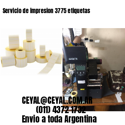 Servicio de impresion 3775 etiquetas