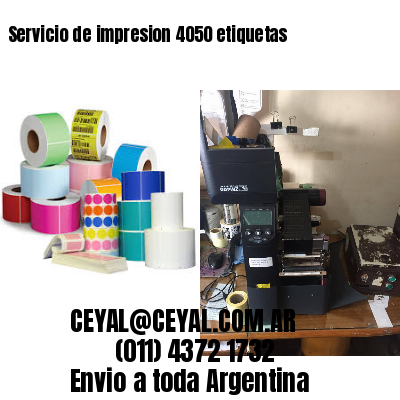 Servicio de impresion 4050 etiquetas