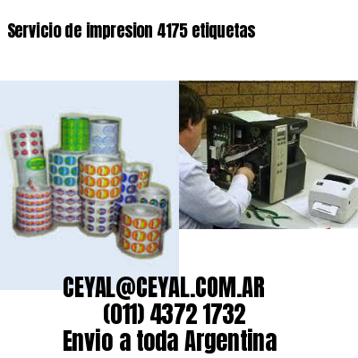 Servicio de impresion 4175 etiquetas