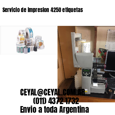 Servicio de impresion 4250 etiquetas