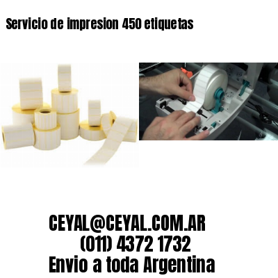 Servicio de impresion 450 etiquetas