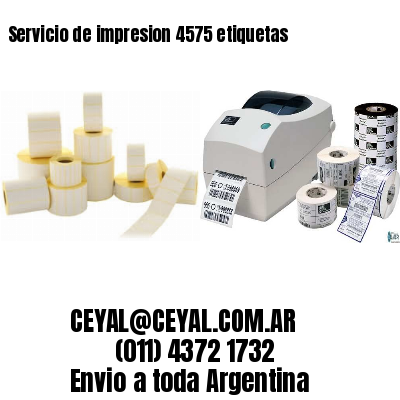 Servicio de impresion 4575 etiquetas