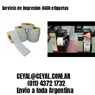 Servicio de impresion 4600 etiquetas