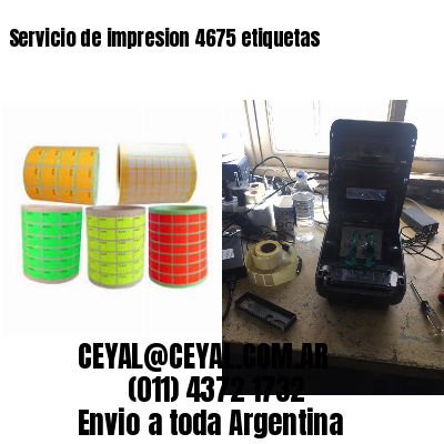 Servicio de impresion 4675 etiquetas