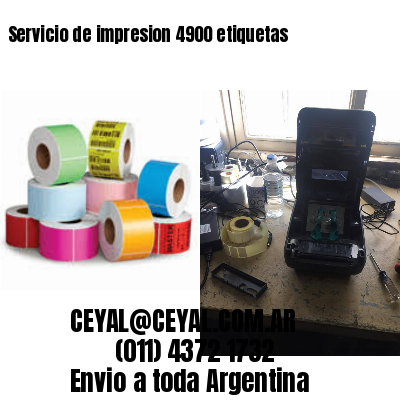 Servicio de impresion 4900 etiquetas