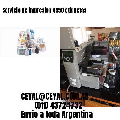 Servicio de impresion 4950 etiquetas