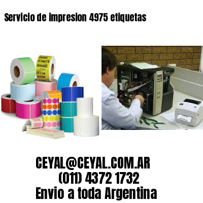 Servicio de impresion 4975 etiquetas