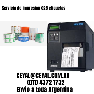 Servicio de impresion 625 etiquetas