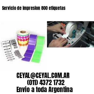 Servicio de impresion 800 etiquetas