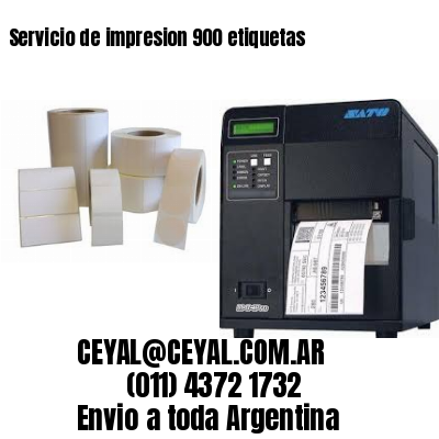 Servicio de impresion 900 etiquetas