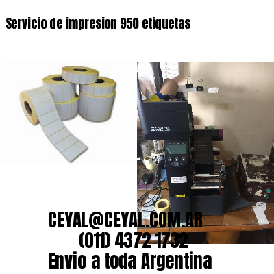 Servicio de impresion 950 etiquetas