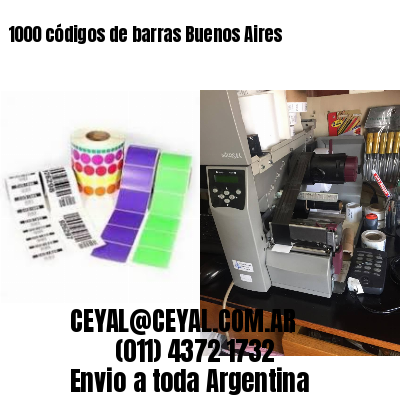 1000 códigos de barras Buenos Aires
