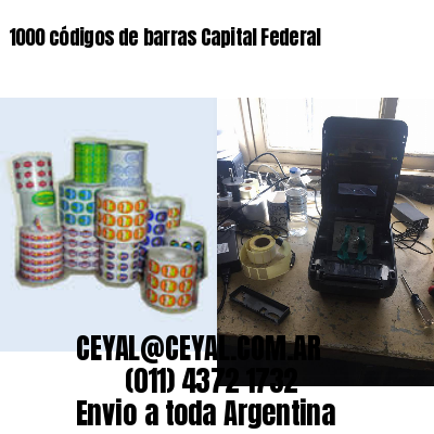 1000 códigos de barras Capital Federal