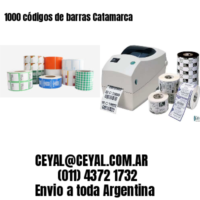 1000 códigos de barras Catamarca