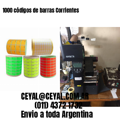 1000 códigos de barras Corrientes