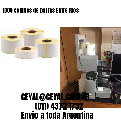 1000 códigos de barras Entre Rios